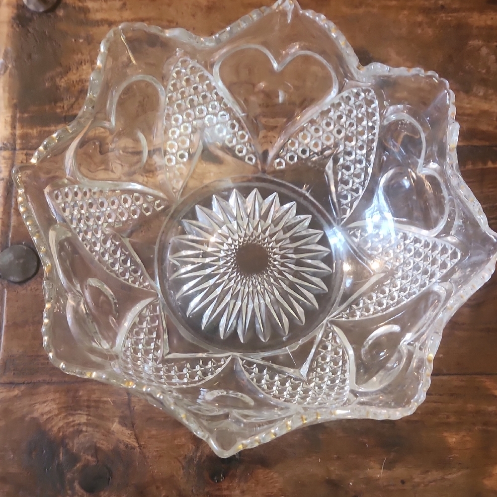 Clear Glass Decorative Bowl